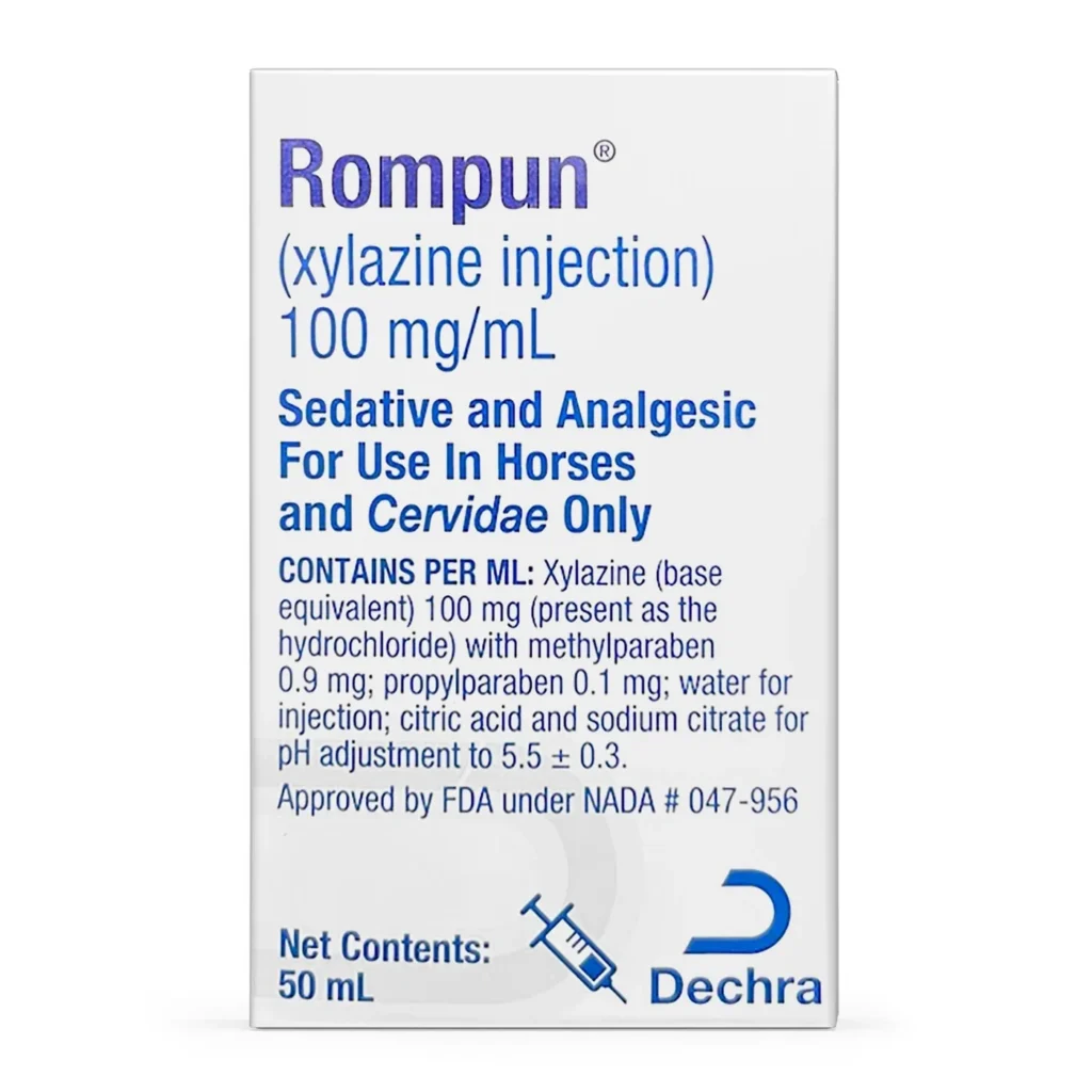 Buy Rompun (xylazine) Injection for Horses, 100 mg/mL x 50 mL Online