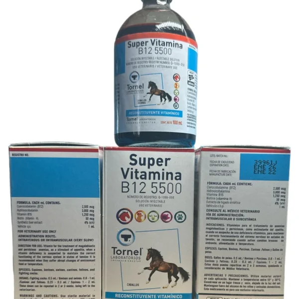 Buy Super Vitamin B12 5500 Equine 100ml Injection Online