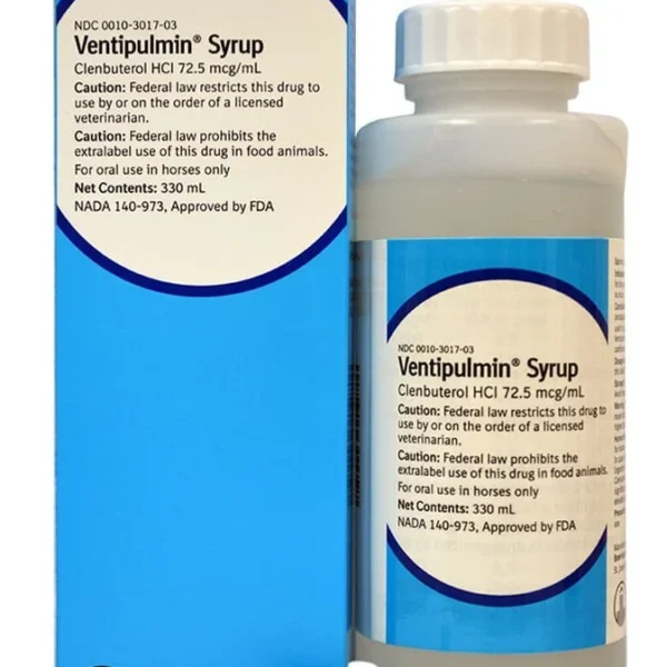 Buy Ventipulmin (clenbuterol HCl) Syrup for Horses, 330 mLVentipulmin (clenbuterol HCl) Syrup for Horses, 330 mL Online