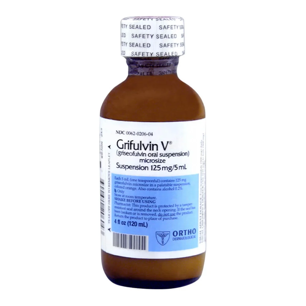 Buy Griseofulvin Oral Suspension, 125mg/5ml x 120ml Bottle Online