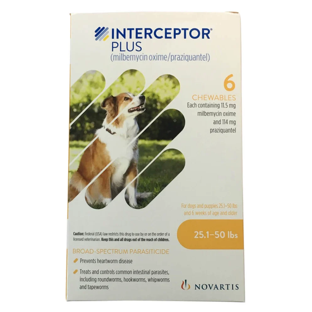 Buy Interceptor Plus Chewable Tablets for Dogs Online