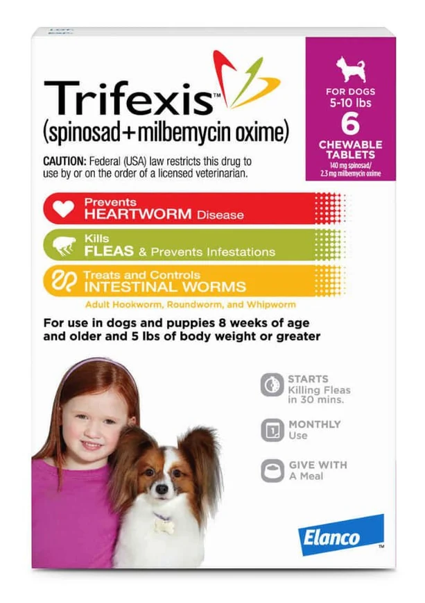 Buy Trifexis Chewable Monthly Tablets for Dogs Online